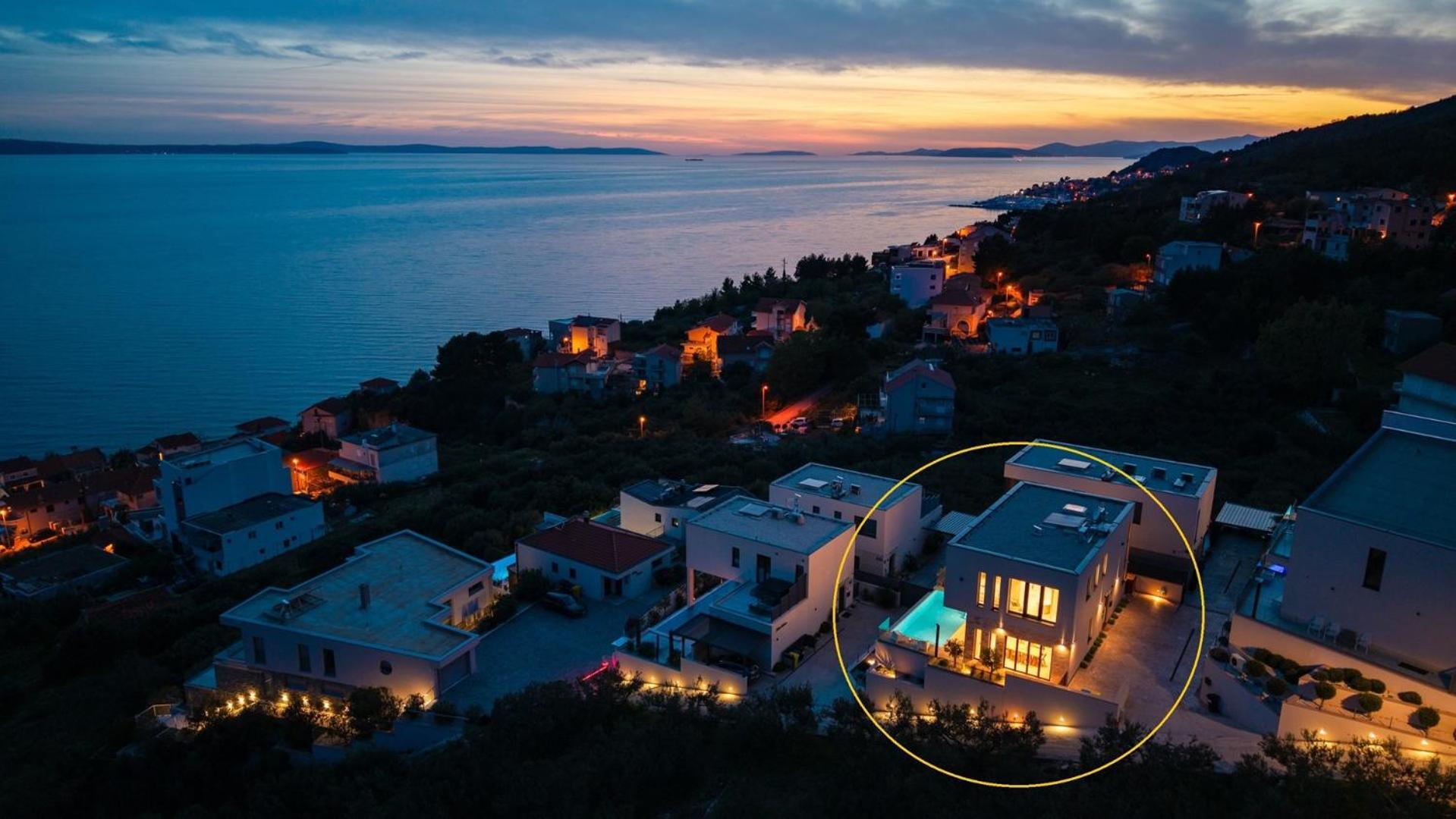 New! Ocean View Villa Jesenice  Eksteriør billede