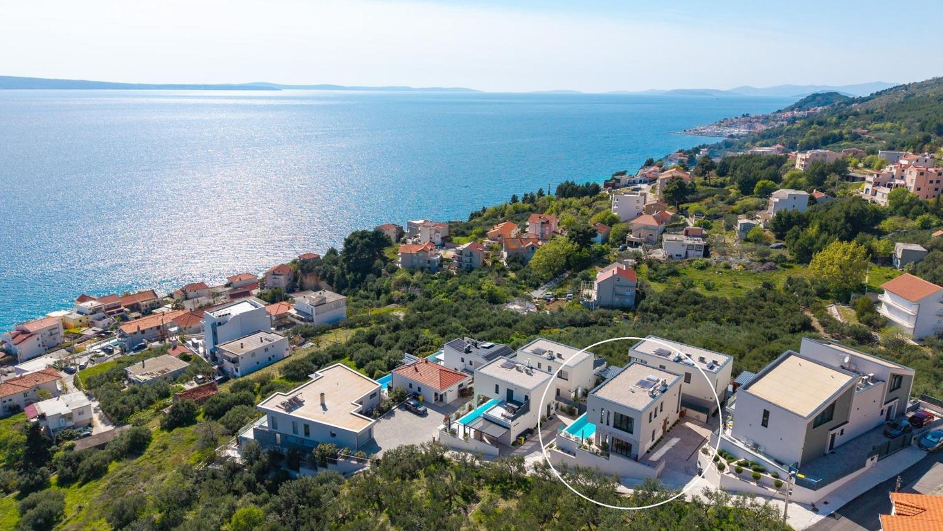 New! Ocean View Villa Jesenice  Eksteriør billede